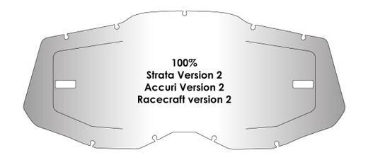 Airscreen  Strata V2 / Accuri V2 / Racecraft V2 (nueva versión) transparente