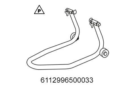 Caballete de montaje de la rueda delantera pequeño