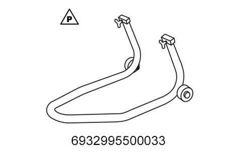 Caballete de montaje de la rueda trasera