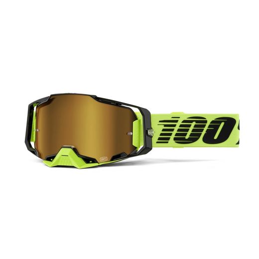 Gafas 100% Armega M2 Amarillo / Oro Espejo