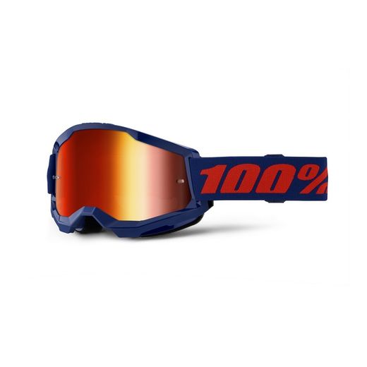 Gafas 100% Strata 2 M2 Azul Marino / Rojo Espejo