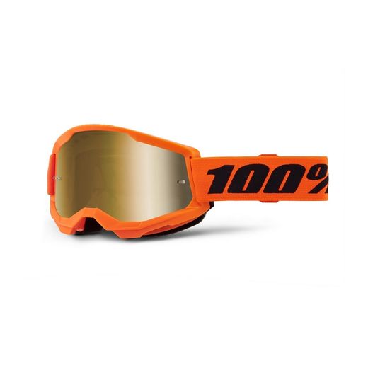 Gafas 100% Strata 2 M2 Naranja / Oro Espejo