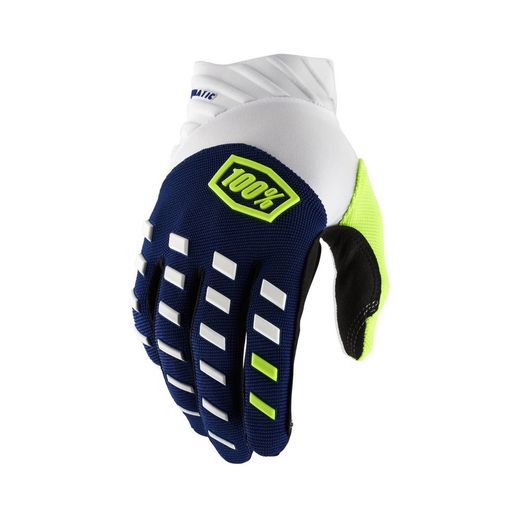 Guantes 100% Airmatic Azul Marino / Blanco