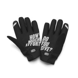 Guantes 100% Brisker Naranja Fluor / Negro