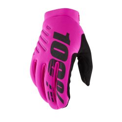 Guantes 100% Brisker Rosa Neon