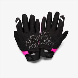Guantes 100% Brisker Woman Rosa Neon / Negro