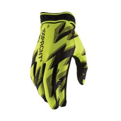Guantes 100% Ridefit M2 Amarillo Fluor / Negro