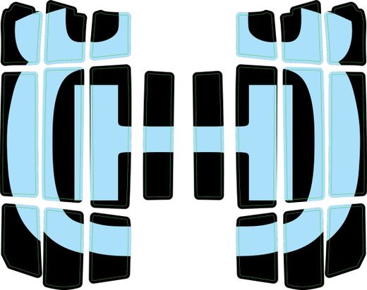 Kit de adhesivos de rejilla de protección de radiador