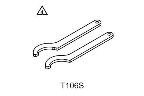Llave para tuercas ranuradas