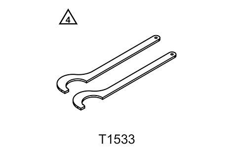 Llave para tuercas ranuradas